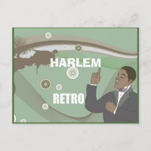 CARTE POSTALE HARLEM RENAISSANCE RETRO JAZZ AGE
