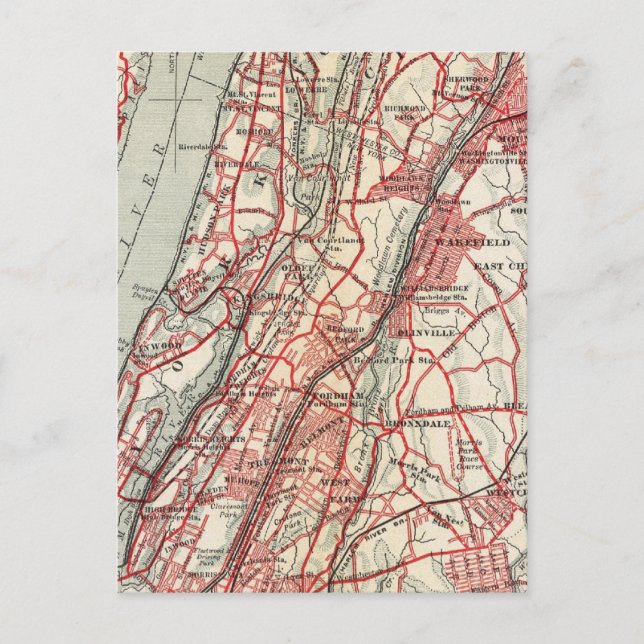 Carte Postale Harlem, Yonkers, Pelham Manor, New York (Devant)