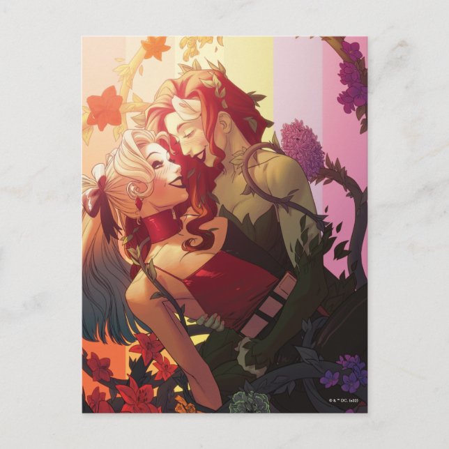 Carte Postale Harley Quinn & Poison Ivy Pride Couverture comique (Devant)
