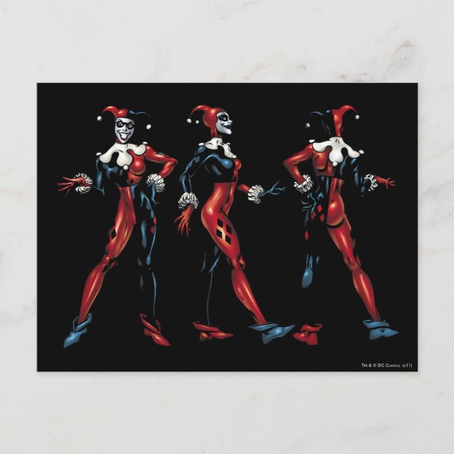 Carte Postale Harley Quinn - Tous les côtés (Devant)