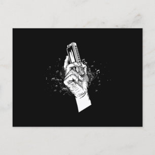 Carte Postale Harmonica Blues Bouche Orgue Acoustique Instrument