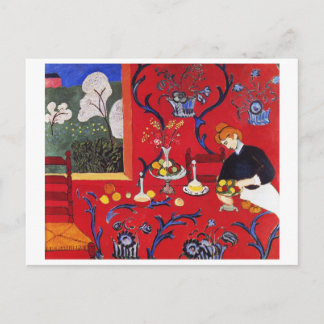 Carte Postale Harmonie en rouge, Matisse