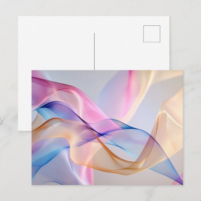 Carte Postale Harmonie fluide en mouvement (Devant / Derrière)