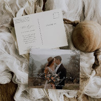 HARMONIE Mariage de script beige Merci photo