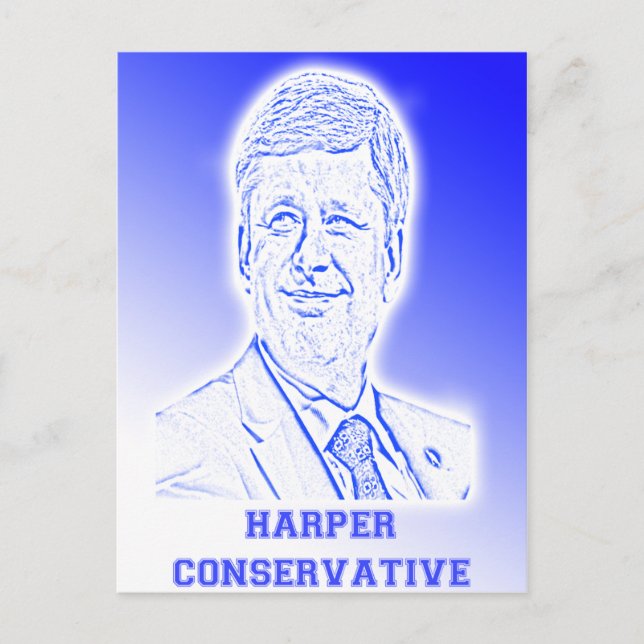 Carte Postale Harper conservateur (Devant)