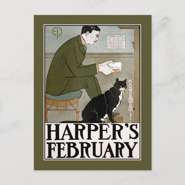 Carte postale : Harper's February by Edward Penfie (Devant)
