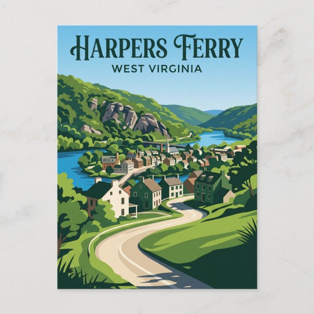 Carte Postale Harpers Ferry États-Unis (Devant)