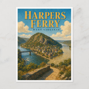 Carte Postale Harpers Ferry Virginie-Occidentale The Point GeoSa