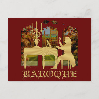 Carte Postale Harpsichord baroque