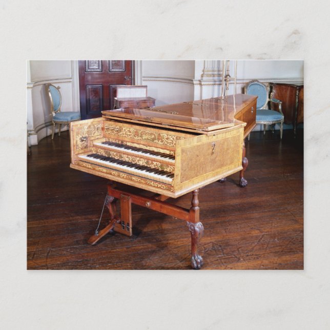 Carte Postale Harpsichord, par Jacob Kirckman, anglais, 1766 (Devant)