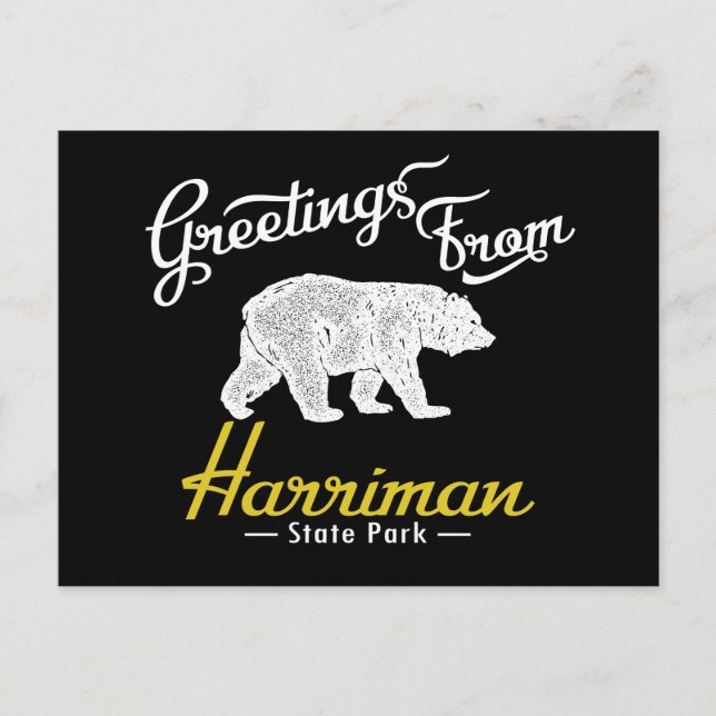 Carte Postale Harriman State Park Bear (Devant)