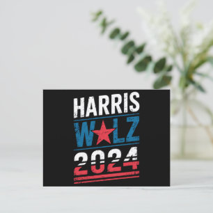 Carte Postale Harris Waltz 2024 Élection Kamala Harris Tim Waltz