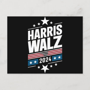 Carte Postale Harris Waltz 2024 Kamala Harris Tim Waltz 2024