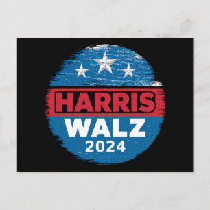 Carte Postale Harris Walz 2024 Election Kamala Harris Tim Waltz