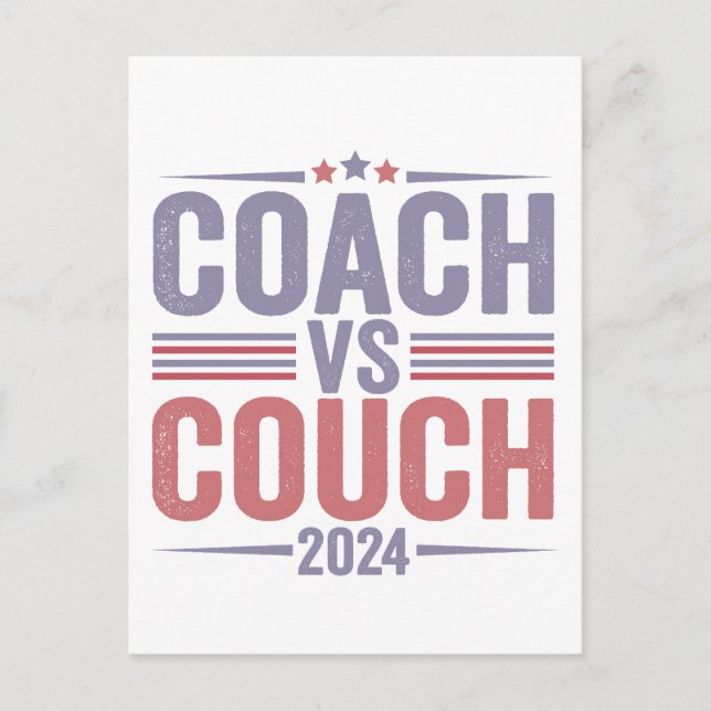 Carte Postale Harris Walz 2024 Election Kamala Tim Waltz America (Devant)