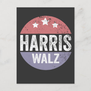 Carte Postale Harris Walz 2024 Election Kamala Tim Waltz America