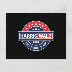 Carte Postale Harris Walz 24 Kamala Harris Madame la Présidente 