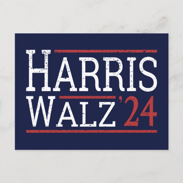 Carte Postale Harris Walz Election 2024 I (Devant)