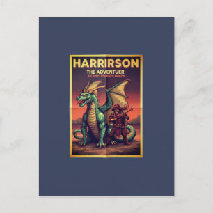 Carte Postale Harrison le Voyageur – Concept d'esprit d'aventure