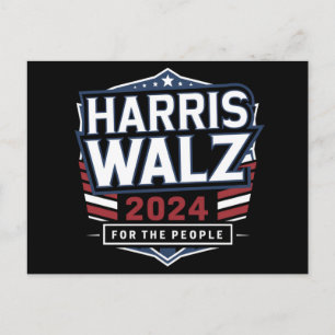 Carte Postale HarrisWaltz 2024 Shirt KamalaHarris TimWaltz 2024