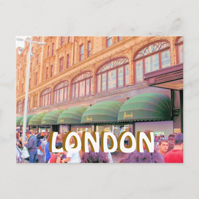Carte postale Harrods London (Devant)
