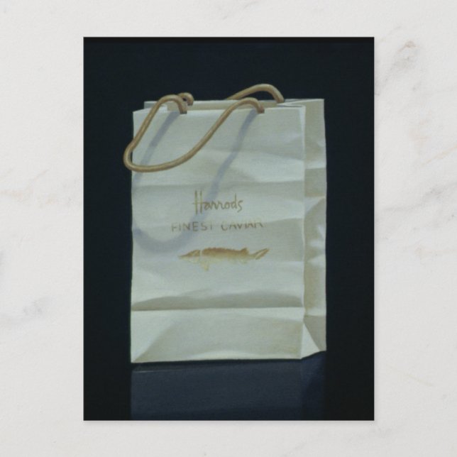 Carte Postale Harrods Sac Caviar 1989 (Devant)