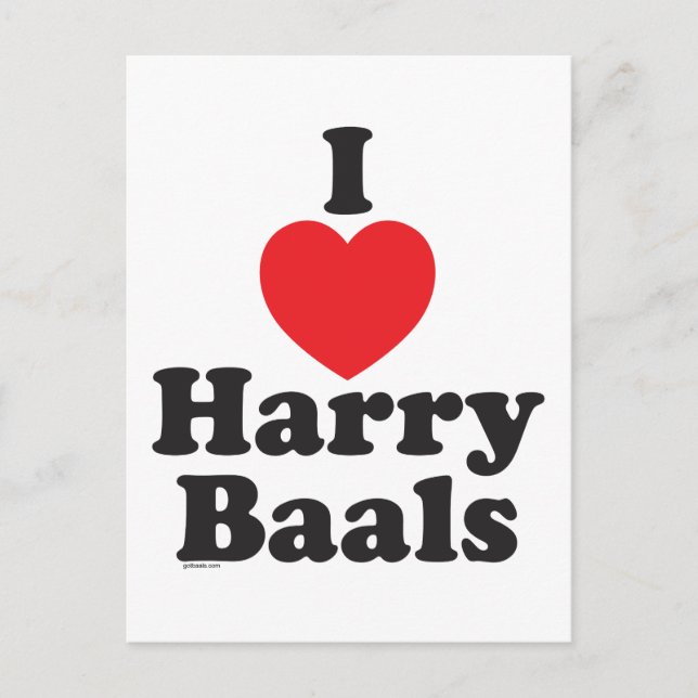 Carte Postale Harry Baals (Devant)