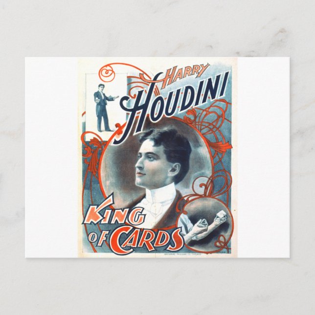 Carte Postale Harry Houdini (Devant)