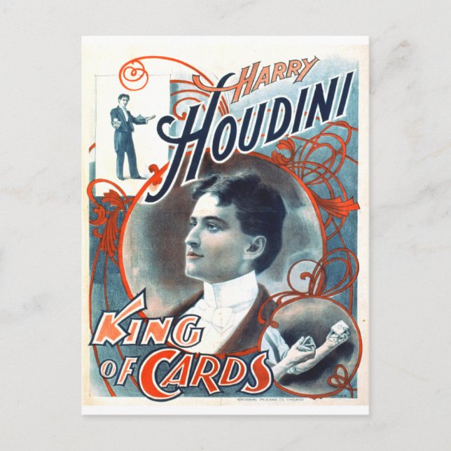 Carte Postale Harry Houdini (Devant)