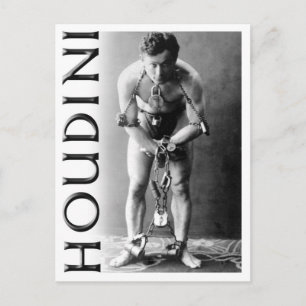 Carte Postale Harry Houdini en chaîne