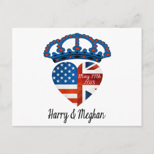 Carte Postale Harry & Meghan Mariage, 19 mai 2018
