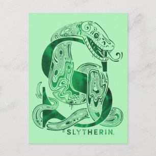 Carte Postale Harry Potter   Aguamenti Graphique SLYTHERIN™