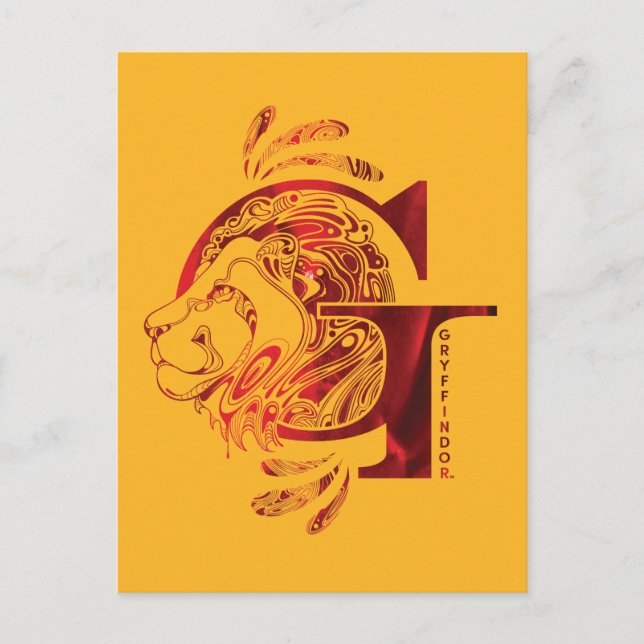 Carte Postale Harry Potter | Aguamenti GRYFFINDOR™ Graphique (Devant)