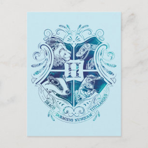 Carte Postale Harry Potter   Aguamenti HOGWARTS™ Crest