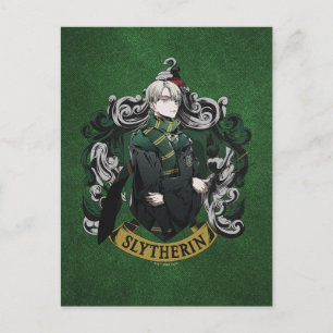 Carte Postale HARRY POTTER™   Anime Draco Malfoy House Crest