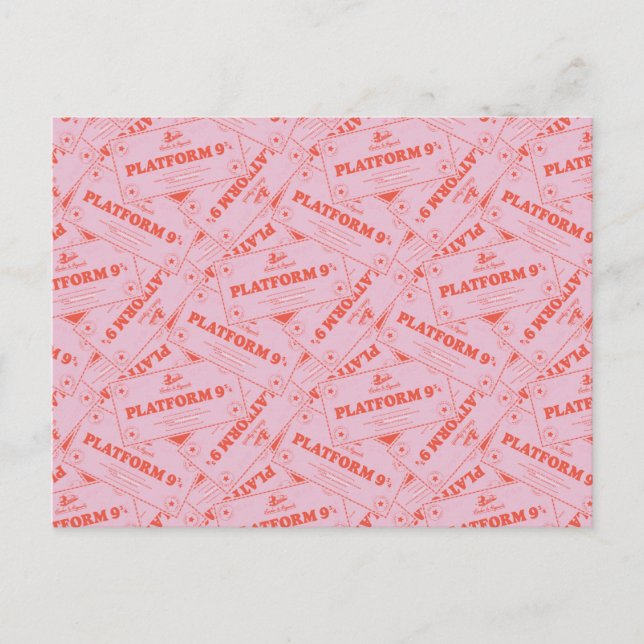 Carte Postale HARRY POTTER™ | Billets de train Platforn 9 3/4 (Devant)