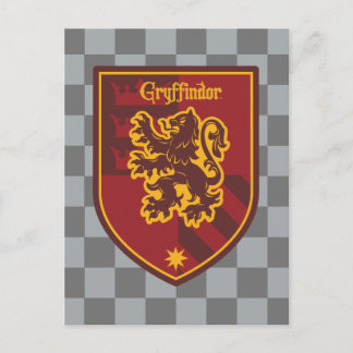 Carte Postale Harry Potter | Blason de fierté de la maison Gryff