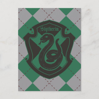 Carte Postale Harry Potter | Blason de la maison Serpentard