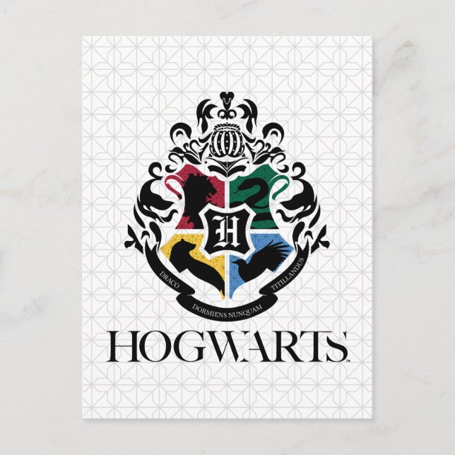 Carte Postale Harry Potter | Blason de l'école HOGWARTS™ Pride (Devant)