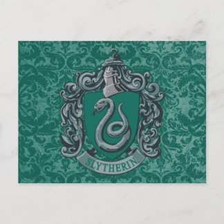 Carte Postale Harry Potter | Blason de Serpentard Vert