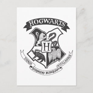 Carte Postale Harry Potter   Blason Rétro de Poudlard