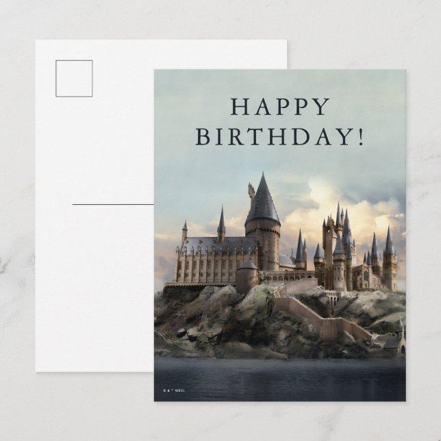 Carte Postale Harry Potter | Château de Poudlard de jour (Devant / Derrière)
