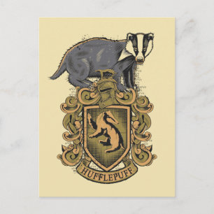 Carte Postale Harry Potter  Cimetière de la Hufflepuff avec Badg