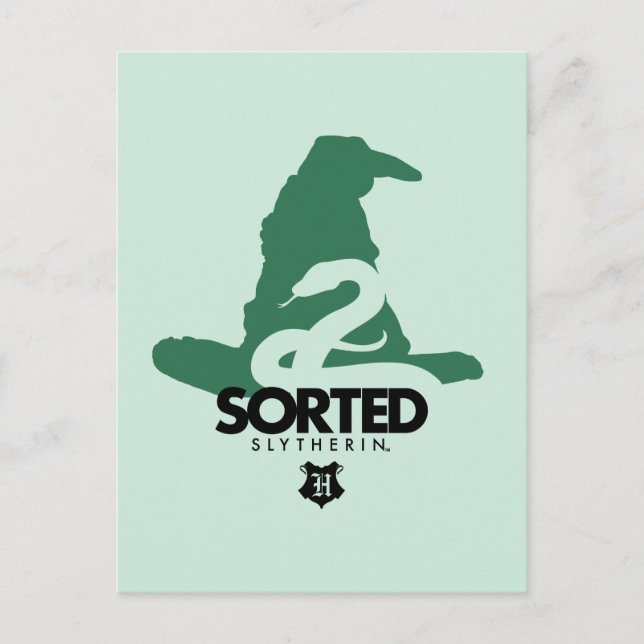 Carte Postale Harry Potter | Classé dans la maison SLYTHERIN™ (Devant)
