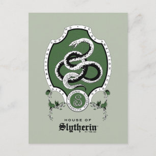 Carte Postale HARRY POTTER™ Délicat croquis SLYTHERIN™ Crest