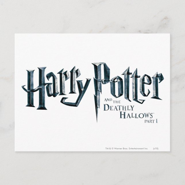 Carte Postale Harry Potter et les Reliques de la mort Logo 1 2 (Devant)