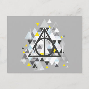 Carte Postale Harry Potter   Geometric Deathly Hallows