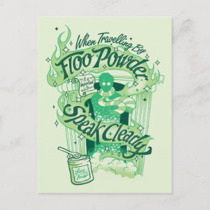Carte Postale Harry Potter   Graphique de typographie de la poud