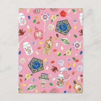 Carte Postale HARRY POTTER™ | Grenouilles en chocolat et motif d