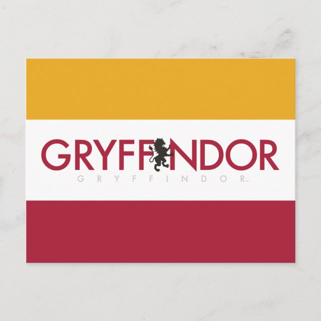 Carte Postale Harry Potter | Gryffindor House Pride Crest (Devant)